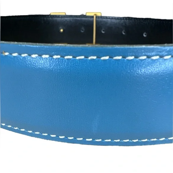 41 Hermes Blue Belt 65cm Full Set - Picture 6 of 11